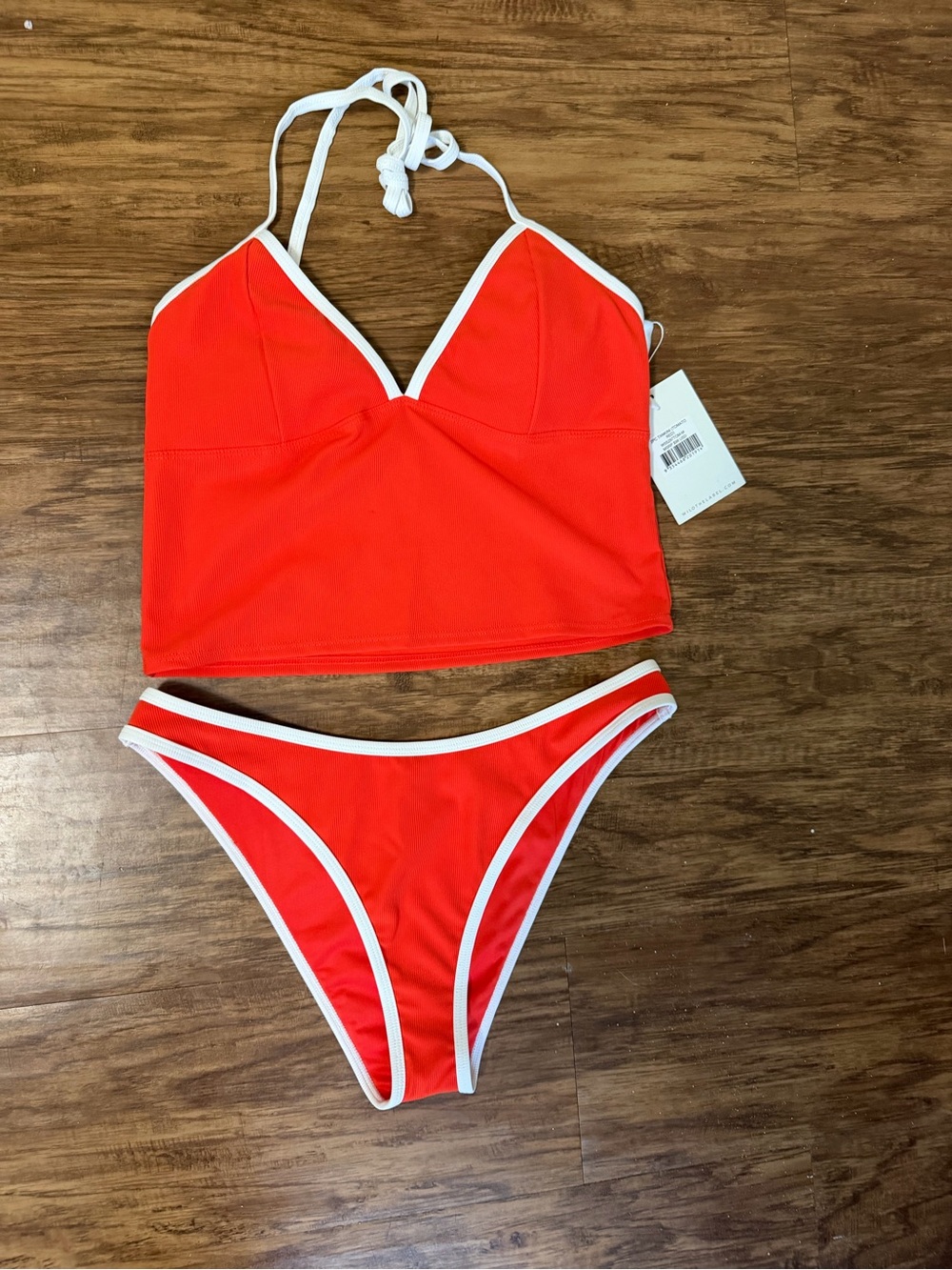 Wilo the label  Red Tankini (tomato red)